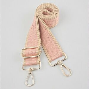 ✨ Chic Pink Adjustable Purse Strap – Luxe Gold Hardware ✨